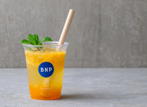 BNP STANDのせとかシトラスソーダ。※シネマ開催日のみ販売